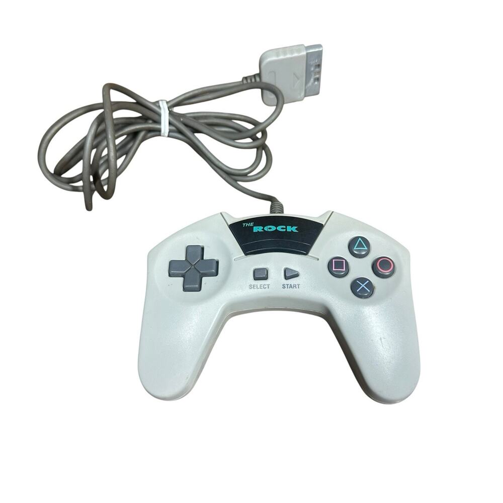 Vtg Nuby The Rock NB-700 Sony PlayStation 1 PS1 Controller GamePad Game Pad Gray